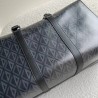 Dior Lingot 50 Duffle Bag In Black CD Diamond Canvas 428