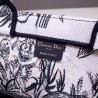 Dior Book Tote Bag In Toile de Jouy Carnivora Motif 291