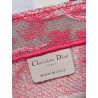 Dior Small Book Tote Bag In Pink Transparent Toile de Jouy Canvas 355