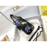 Dior Mini Lady Dior Bag In Black Calfskin with Pixel Zodiac Print 942