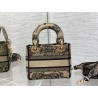 Dior Mini Lady D-Lite Bag In Brown Toile de Jouy Embroidery 985