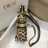 Dior Mini Book Tote Phone Bag In Beige Multicolor Mizza Embroidery 933