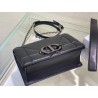 Dior 30 Montaigne Chain Bag With Handle In Black Lambskin 061