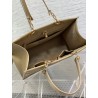 Dior Medium Essential Tote Bag In Hazelnut Archicannage Calfskin 231