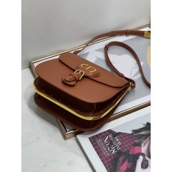 Dior Bobby Frame Bag In Brown Box Calfskin 552