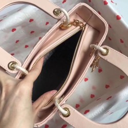 Dior Medium Lady Dior Bag In Pink Lambskin 278