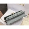 Dior Lady Dior Chain Pouch In Grey Cannage Lambskin 618