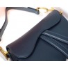 Dior Mini Saddle Bag In Blue Calfskin 400
