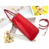 Dior Large Lady Dior Bag In Red Patent Cannage Calfskin 599