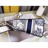 Dior Medium Lady D-Lite Bag In Blue Multicolor Rêve d'Infini Embroidery 741