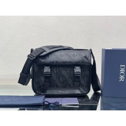 Dior Explorer Messenger Bag In Black CD Diamond Mirage Ski Capsule Nylon 917