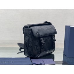 Dior Explorer Messenger Bag In Black CD Diamond Mirage Ski Capsule Nylon 917