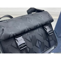 Dior Explorer Messenger Bag In Black CD Diamond Mirage Ski Capsule Nylon 917