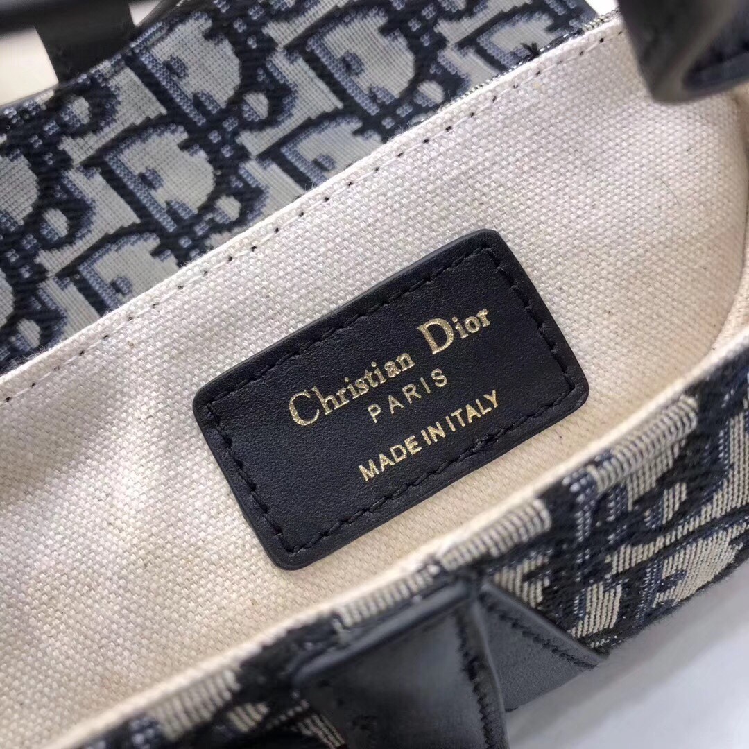 Dior Mini Saddle Bag In Blue Oblique Jacquard Canvas 594