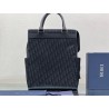 Dior Explorer Tote Bag In Black Dior Oblique Mirage Technical Fabric 933