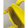 Dior Lady Dior Micro Bag In Yellow Cannage Lambskin 058