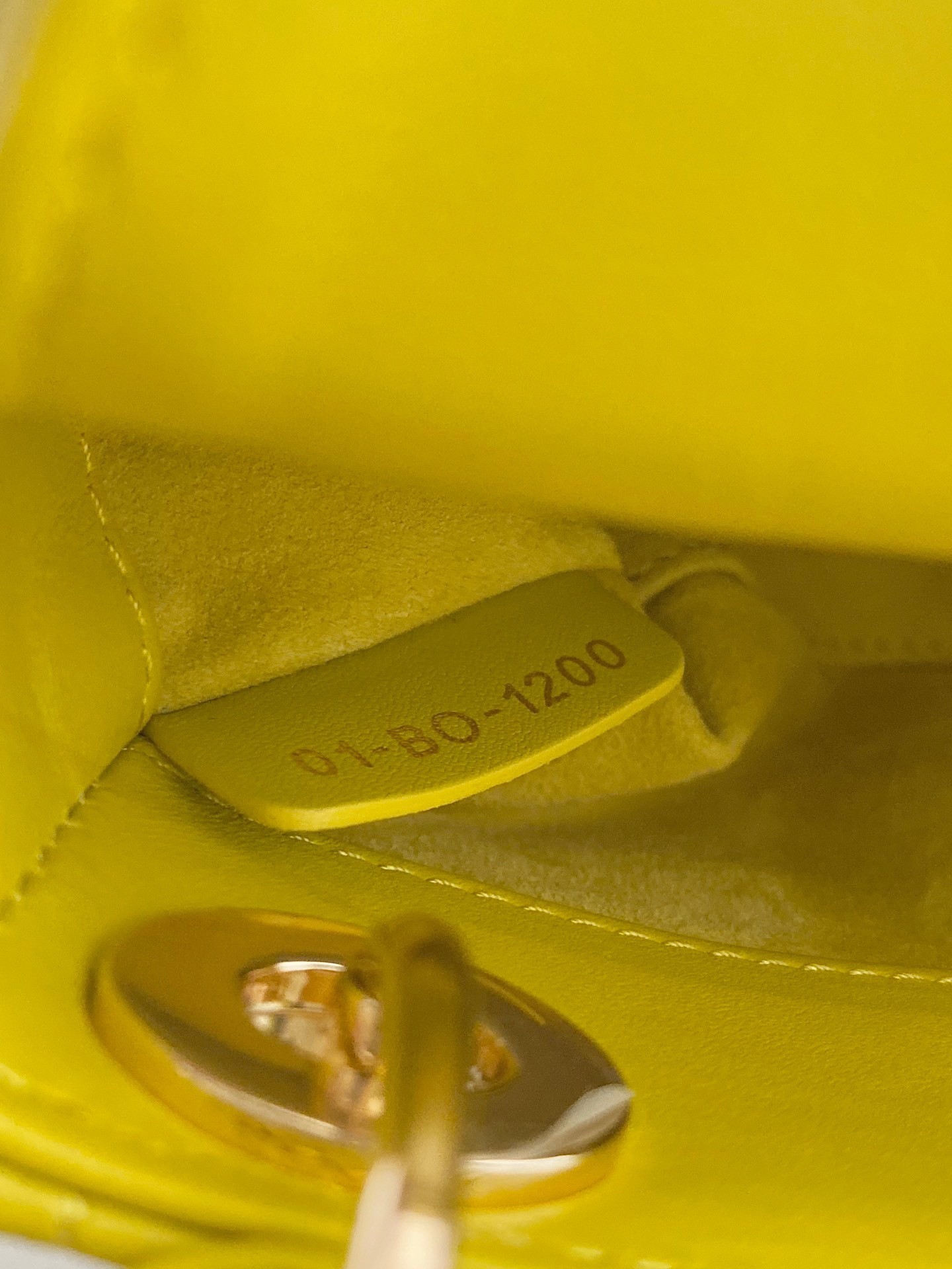 Dior Lady Dior Micro Bag In Yellow Cannage Lambskin 058