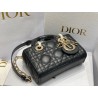 Dior Lady D-Joy Micro Bag In Black Cannage Lambskin 137