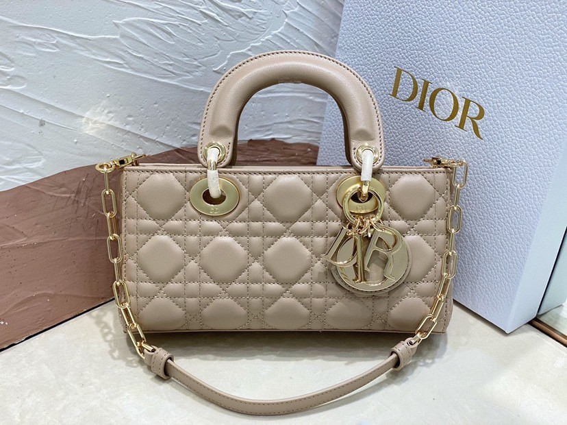 Dior Lady D-Joy Small Bag In Hazelnut Cannage Lambskin 250