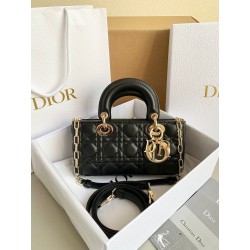 Dior Lady D-Joy Small Bag In Black Cannage Lambskin 285