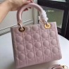 Dior Medium Lady Dior Bag In Pink Patent Leather 737