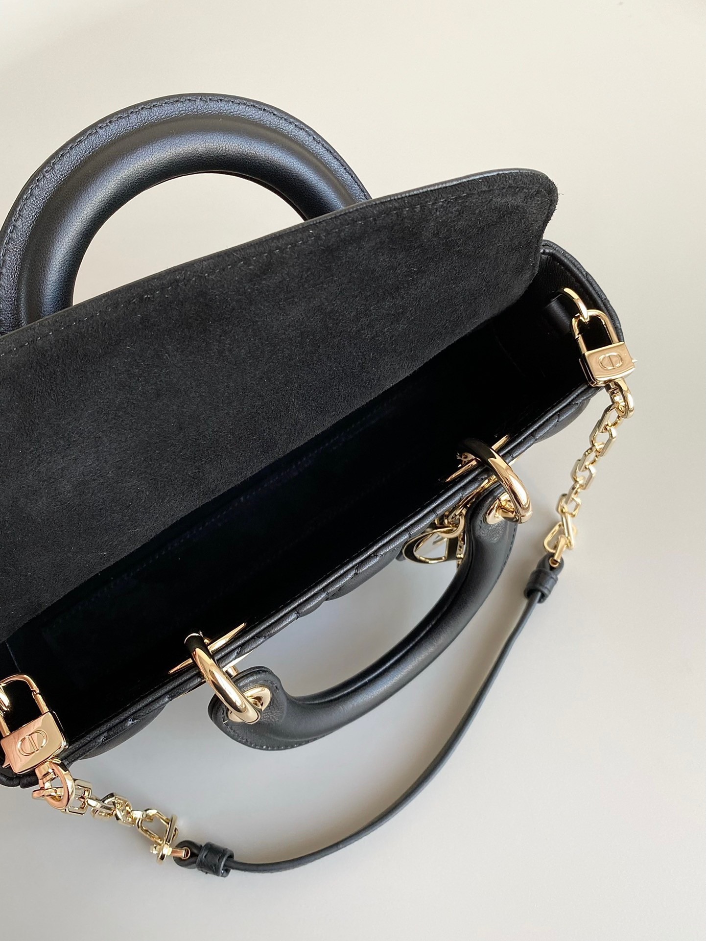 Dior Lady D-Joy Small Bag In Black Cannage Lambskin 285