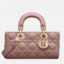 Dior Lady D-Joy Small Bag In Peony Pink Cannage Lambskin 316