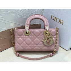 Dior Lady D-Joy Small Bag In Peony Pink Cannage Lambskin 316