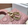 Dior Lady D-Joy Small Bag In Peony Pink Cannage Lambskin 316