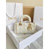 Dior Lady D-Joy Small Bag In White Cannage Lambskin 353