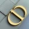 Dior 30 Montaigne Box Bag In White Box Calfskin 733