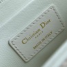 Dior 30 Montaigne Box Bag In White Box Calfskin 733