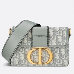 Dior 30 Montaigne Box Bag In Gray Dior Oblique Jacquard 462