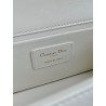 Dior 30 Montaigne East-West Bag with Chain in White Calfskin 548