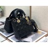 Dior Small Lady Dior My ABCDior Bag In Black Cannage Lambskin 856