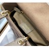 Dior Small Lady Dior My ABCDior Bag In Warm Taupe Cannage Lambskin 567