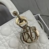 Dior Small Lady Dior My ABCDior Bag In White Lambskin 647