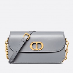 Dior 30 Montaigne Avenue Bag In Grey Box Calfskin 787