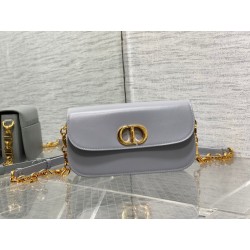 Dior 30 Montaigne Avenue Bag In Grey Box Calfskin 787