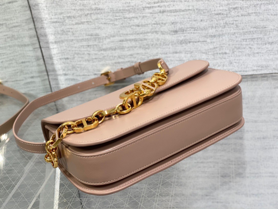 Dior 30 Montaigne Avenue Bag In Heritage Pink Box Calfskin 825