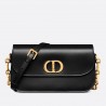 Dior 30 Montaigne Avenue Bag In Black Box Calfskin 104