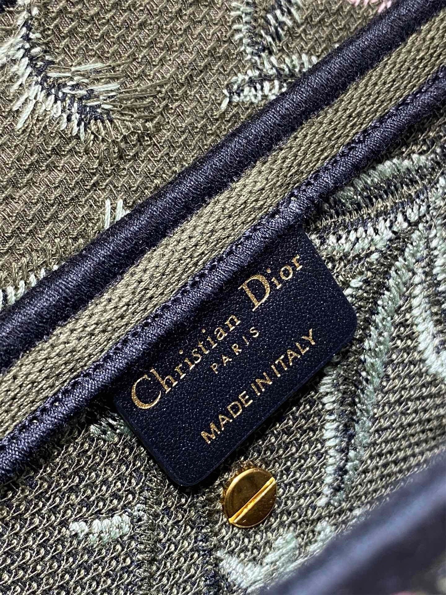 Dior Saddle Bag In Green Multicolor Dior Petites Fleurs Embroidery 095