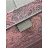 Dior Large Book Tote Bag in Pink and Gray Toile de Jouy Sauvage Embroidery 239