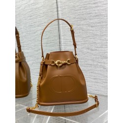 Dior C'est Medium Bag in Brown Saddle Calfskin 305