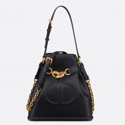 Dior C'est Medium Bag in Black Saddle Calfskin 344