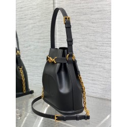 Dior C'est Medium Bag in Black Saddle Calfskin 344