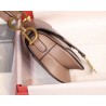 Dior Mini Saddle Bag In Nude Calfskin 645