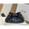 Dior Ammi Small Bag in Black Macrocannage Lambskin 833