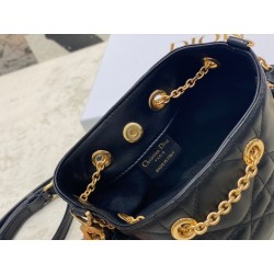 Dior Ammi Small Bag in Black Macrocannage Lambskin 833