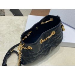 Dior Ammi Small Bag in Black Macrocannage Lambskin 833